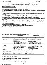 Đề cương ôn tập học kì I Lịch sử lớp 7 - Vũ Thị Ngọc Phượng